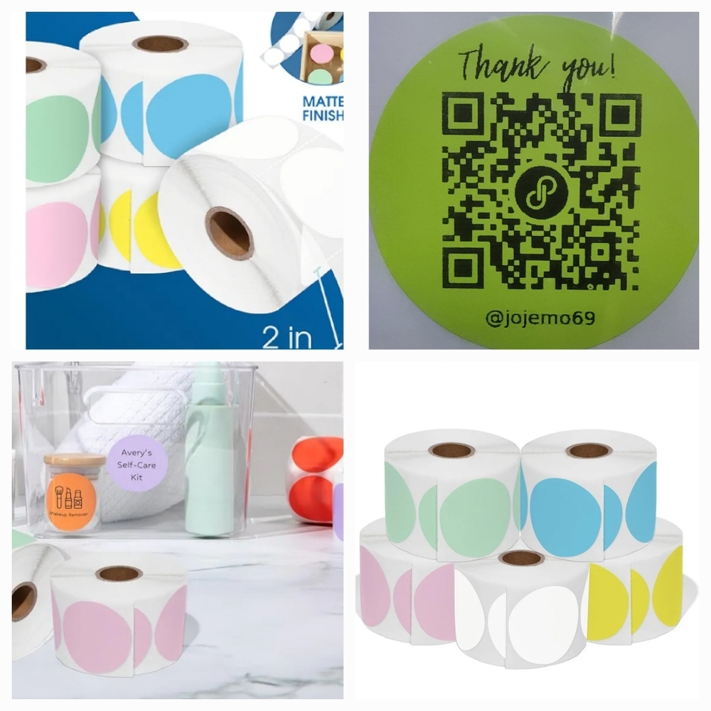 Custom-made 100 QR Stickers w your PoshMark closet QR. Free Keychain Included!!! - Picture 3 of 3